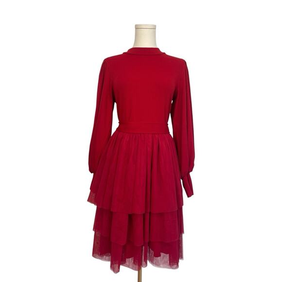 Ivy City Co Red Maxi Dress - Picture 1 of 8